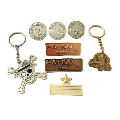 Animal Sandblast Custom Logo Keychains 1.25inch - 2inch Personalized Keychains Bulk