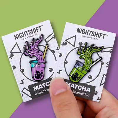 Wholesale Personalized Custom Design Your Own logo Name Hat Lapel Badges Cute Soft Hard Enamel Metal Pins for Clothes