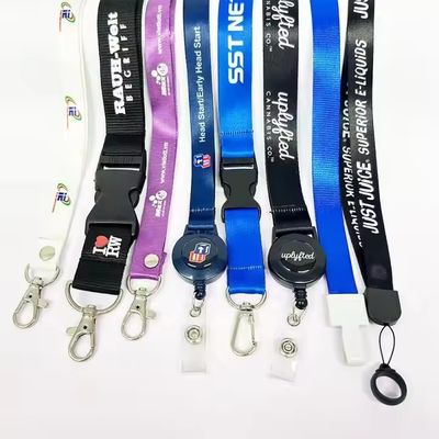 কেনা Custom Logo Polyester Lanyard Neck Strap with Silkscreen Printing for Keychain and ID Cards online manufacture