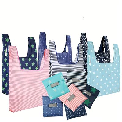ভালো দাম Water Resistant Eco-Friendly Folding and Portable Oxford Cloth Shopping Tote Grocery Bag with Custom Logo Printing (in stock) অনলাইন
