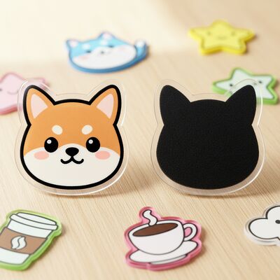 কেনা শক্তিশালী চৌম্বকীয় নকশা এবং কাস্টমাইজযোগ্য আকার এবং আকৃতির সঙ্গে কাস্টম উচ্চ স্বচ্ছতা এক্রাইলিক রেফ্রিজারেটর স্টিকার online manufacture