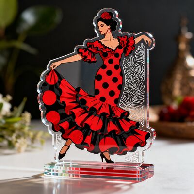 কেনা কাস্টম ডাবল-সাইড অ্যাক্রিলিক স্ট্যান্ড স্বচ্ছ ঘোরানো প্লেক ক্লিয়ার অ্যাক্রিলিক স্ট্যান্ড হিউম্যানয়েড চরিত্র ডেস্কটপ অলঙ্কার Gif online manufacture