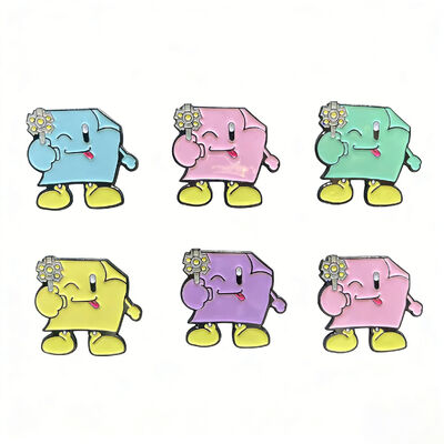 কেনা কারখানার কাস্টম হার্ড এনামেল পিন ️ পার্লার পাউডার সহ সোনার ধাতব ব্যাজ ️ মিষ্টি ল্যাপেল পিন স্যুভেনির online manufacture