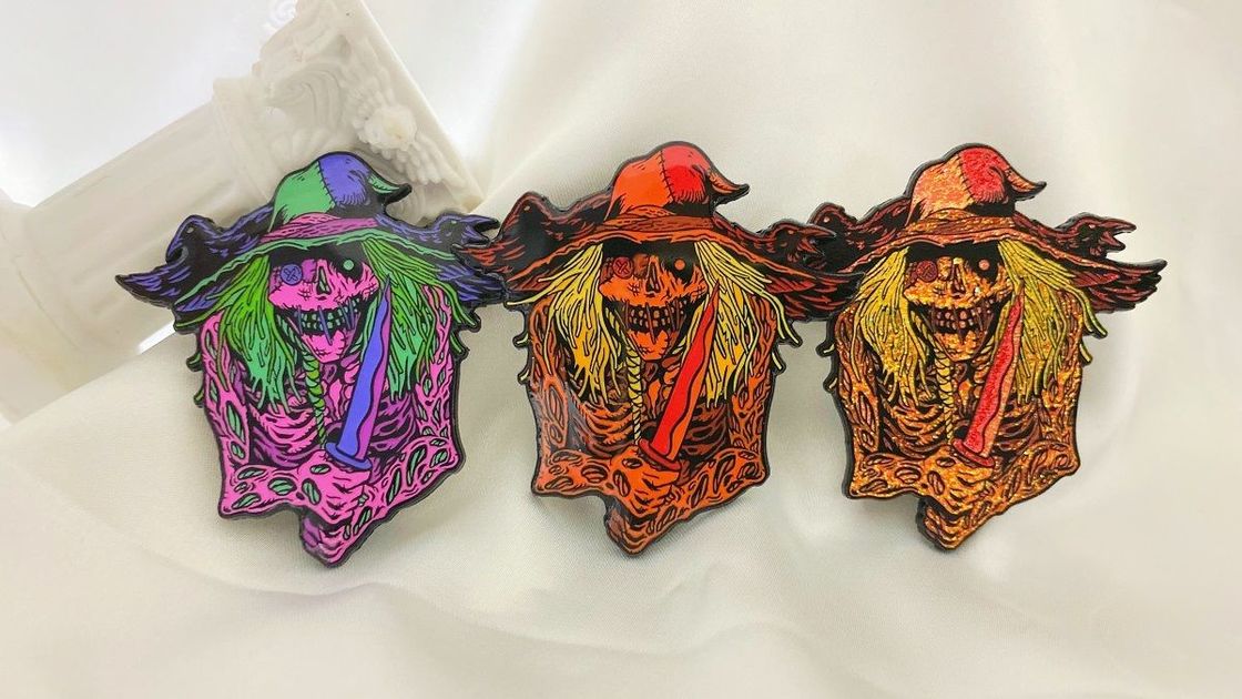Soft Crafts  Hat Lapel Metal Clothespins Custom Printed Lapel Pins  1.5mm - 2mm