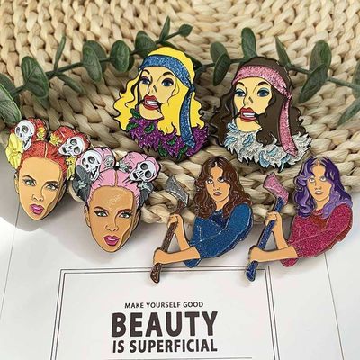 কাস্টম গরম বিক্রয় চকচকে গোল্ড ধাতু পিন উচ্চ মানের হার্ড এনামেল পিন