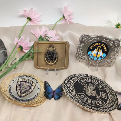 অ্যালোয় স্বয়ংক্রিয় বেল্ট Buckle জিংক অ্যালোয় তামা কাস্টম লোগো Buckle জন্য Ratchet