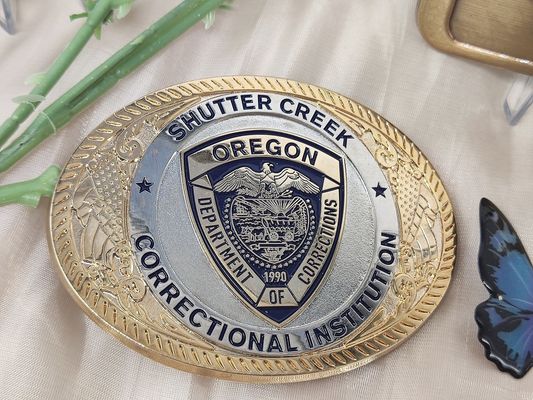 পুরুষদের জন্য লোগো সহ কাস্টম জিঙ্ক অ্যালয় বেল্ট বাকেল ৩-৩.৫ ইঞ্চি