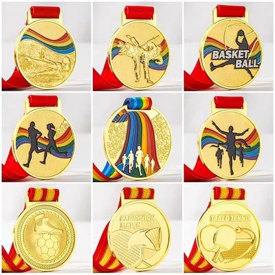 ভালো দাম 3 Inch Die Cast Rose Gold Custom Medals Personalized Engraved for Sports and Awards অনলাইন