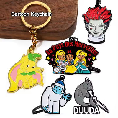 কীচেইন চীন সরবরাহকারী পাইকারি কাস্টম আকৃতি স্যুভেনির কাস্টম তৈরি এনামেল বৃত্তাকার আকৃতির ধাতব কীচেইন