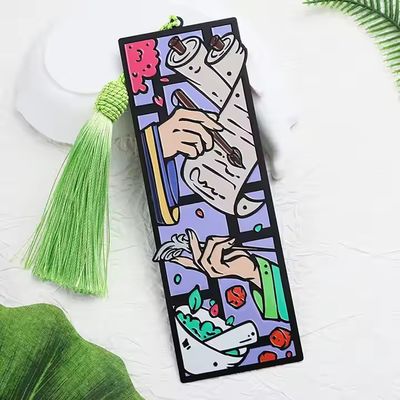 প্রচারমূলক উপহার এনামেল জিংক খাদ ধাতু বুকমার্ক কাস্টম ব্যক্তিগতকৃত বুকমার্ক 3 ডি মিষ্টি কার্টুন এনিমে বুকমার্ক বইয়ের জন্য