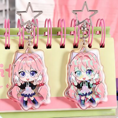 ভালো দাম প্রচারমূলক ব্যবহার এবং স্বচ্ছ কারুশিল্পের জন্য ব্যক্তিগতকৃত রঙের বিকল্পগুলির সাথে কাস্টম এক্রাইলিক কীচেইন অনলাইন