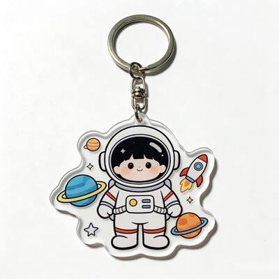 ভালো দাম কাস্টম স্বচ্ছ এক্রাইলিক কীচেইন মিষ্টি এবং রঙিন প্রাণী কীচেইন অনলাইন