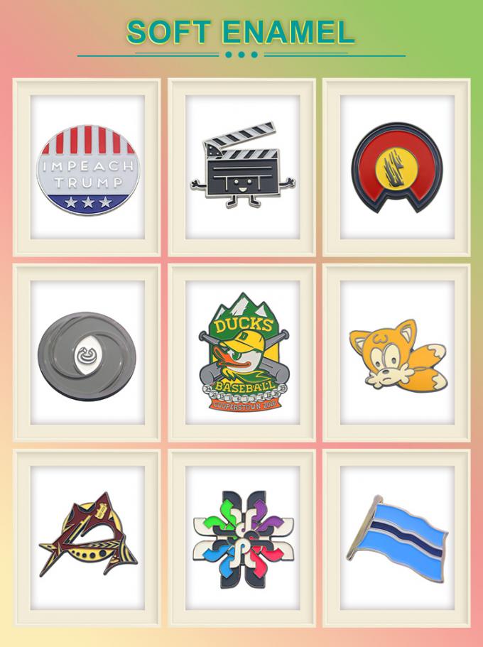 কাস্টম এনামেল পিন কোন ন্যূনতম গ্লিটার ব্রাশ এনিমে হার্ড এনামেল পিন নরম ল্যাপেল ব্যাজ 2